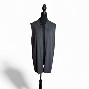 J. Jill Charcoal Longline Vest Women’s XL
